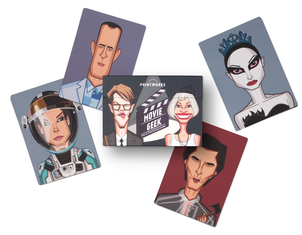 Trivia-spel MOVIE GEEK, 50 st, Printworks