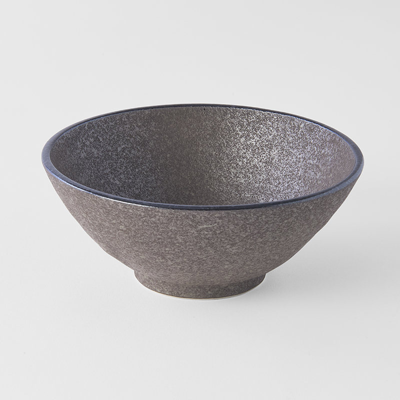 Udon-skål EARTH BLACK 20 cm, 950 ml, MIJ