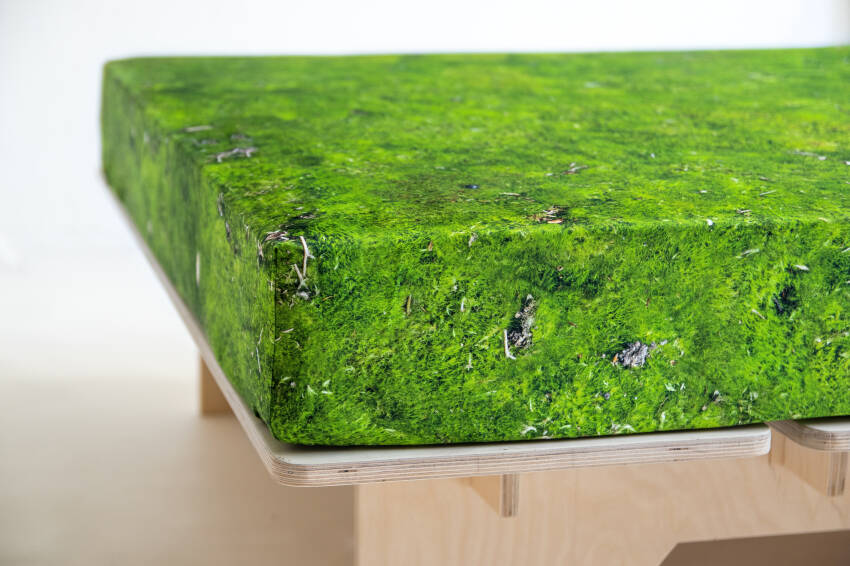 Enkelt dra-på-lakan MOSS 90 x 200 cm, Foonka