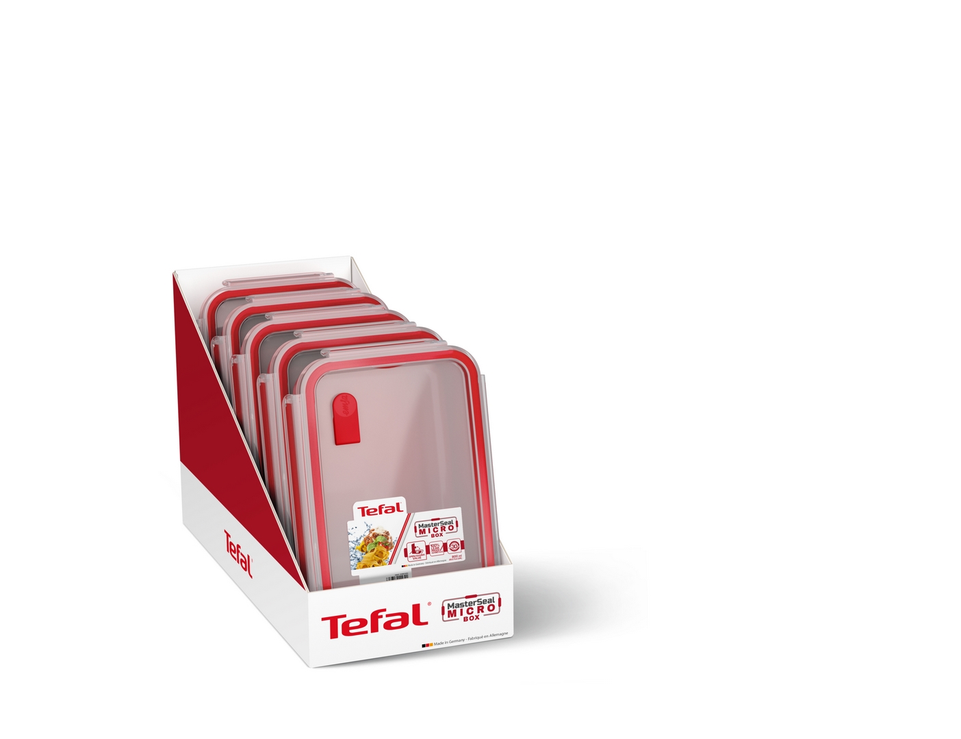 Matlåda MASTER SEAL TO GO 800 ml, röd, Tefal
