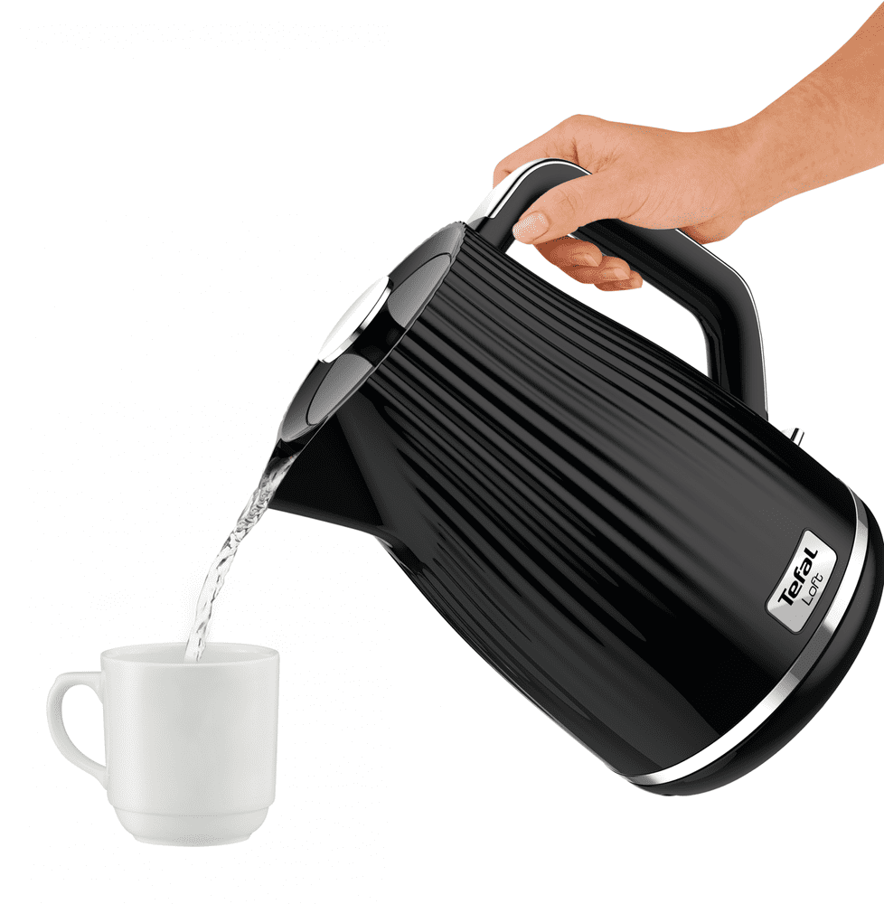 Elektrisk vattenkokare THE LOFT 1,7 l, svart, Tefal