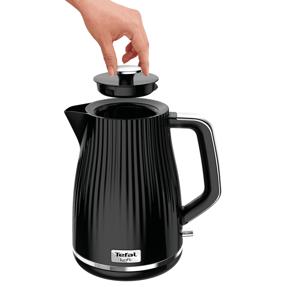 Elektrisk vattenkokare THE LOFT 1,7 l, svart, Tefal