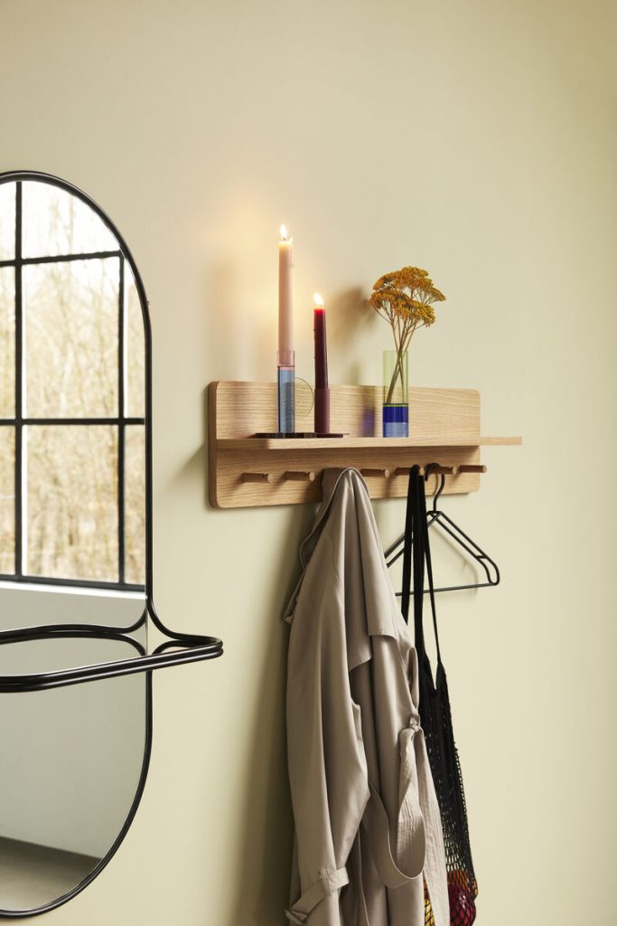 Vas/värmeljushållare ASTRO grön/blå, glas, Hübsch