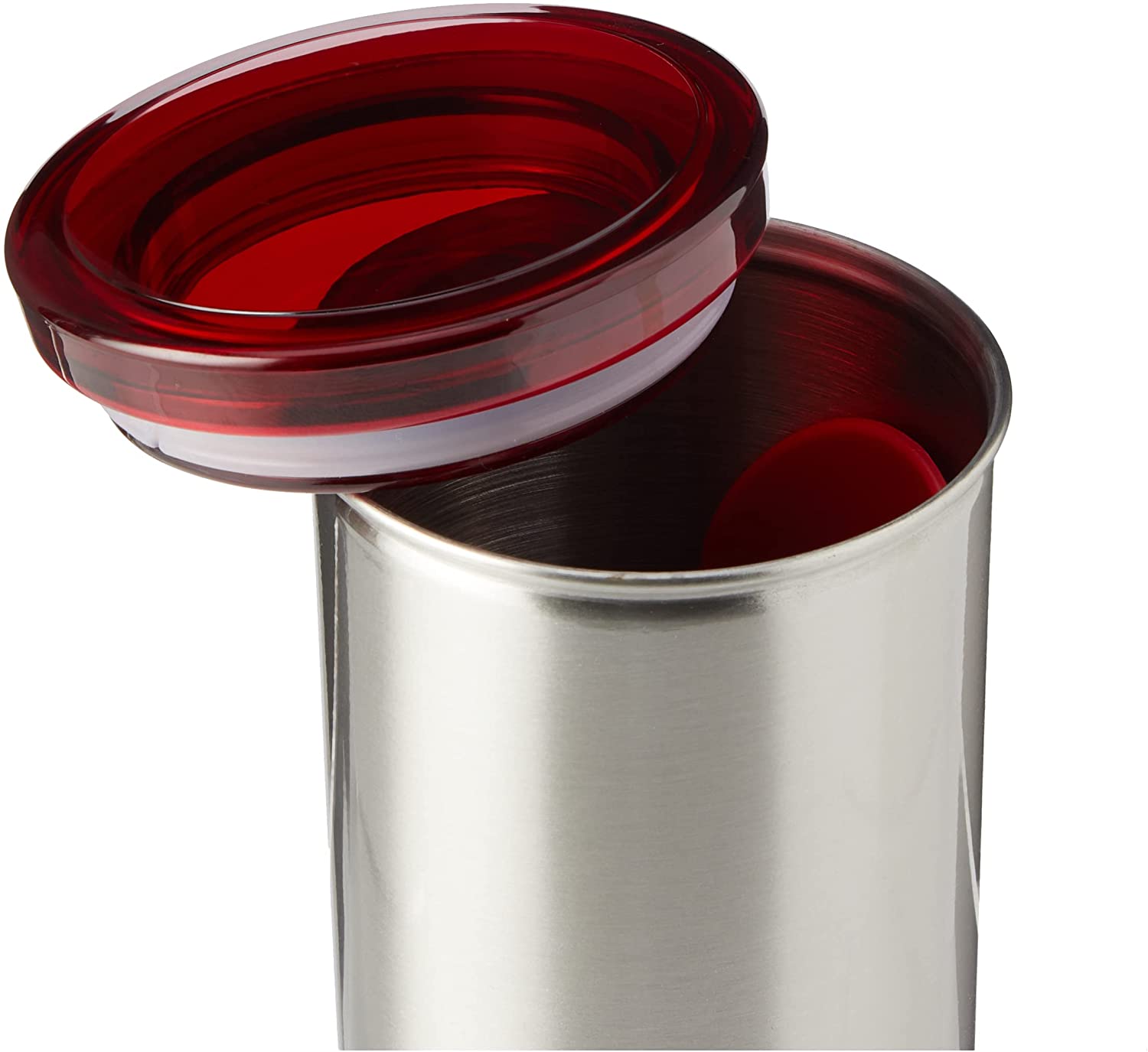 Kaffekapselbehållare SENSEO 1,4 l, för 18 kapslar, rött lock, Brabantia
