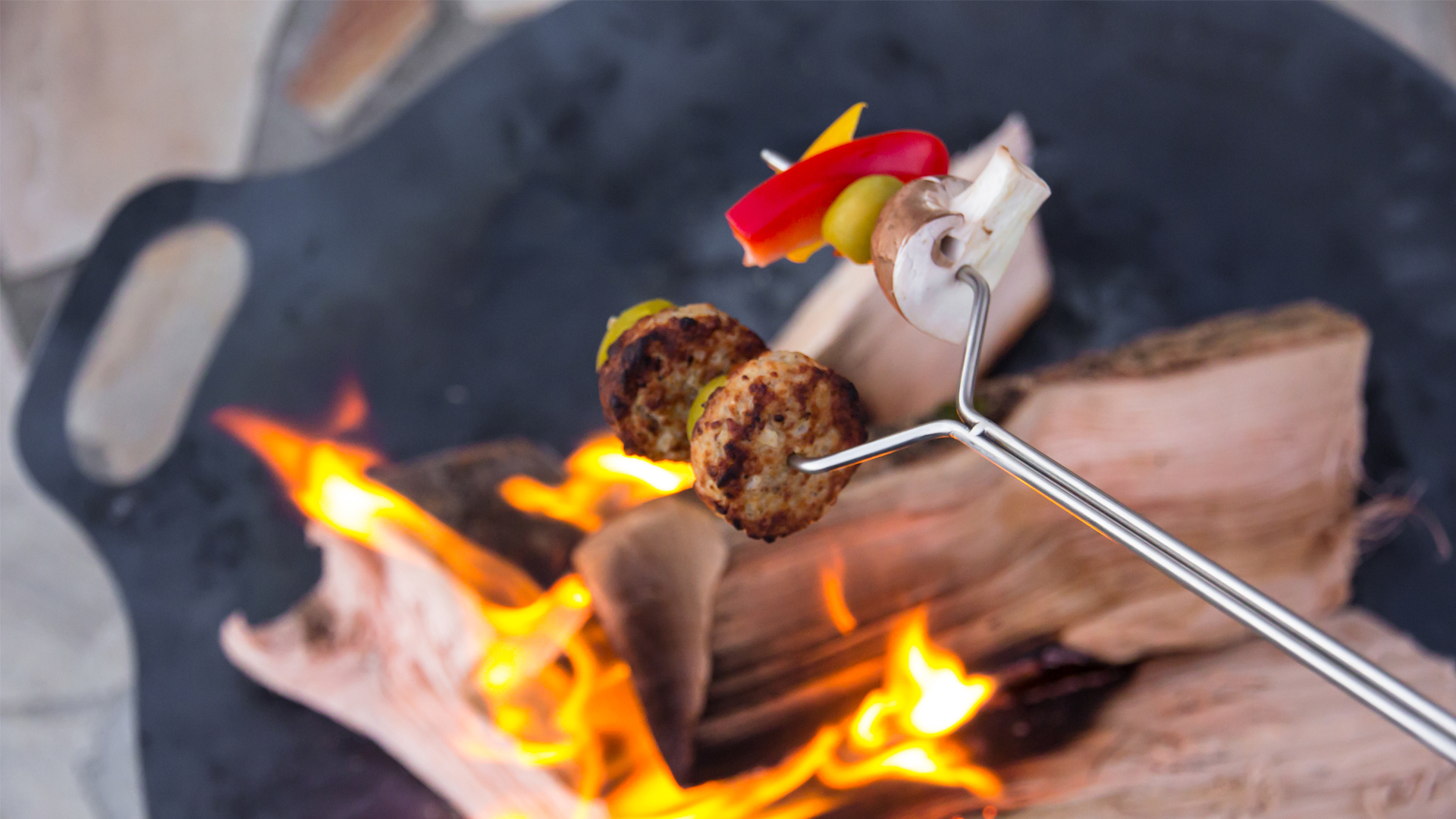 Grillpinne för lägereld LS1, set i 2 delar, Petromax