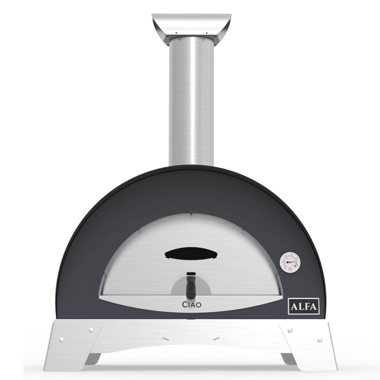 Pizzaugn för utomhusbruk CIAO, silvergrå, Alfa Forni