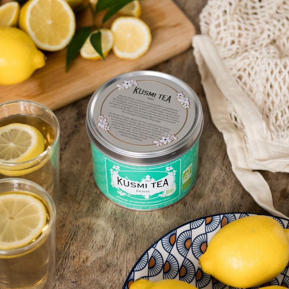 Grönt te DETOX, 100 g teburk med lösa blad, Kusmi Tea