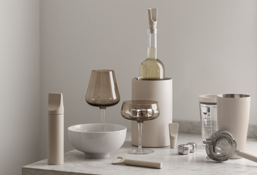 Champagneglas BELO, set i 2 delar, 200 ml, brun, Blomus