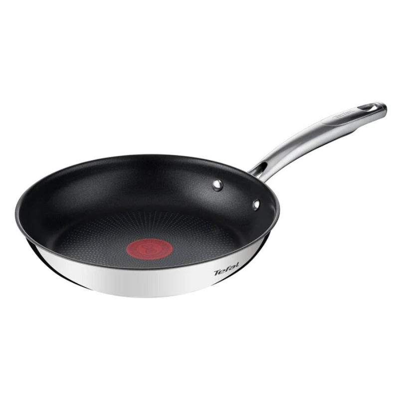 Non-stick stekpanna DUETTO+ G7320434 24 cm, rostfritt stål, titan, Tefal