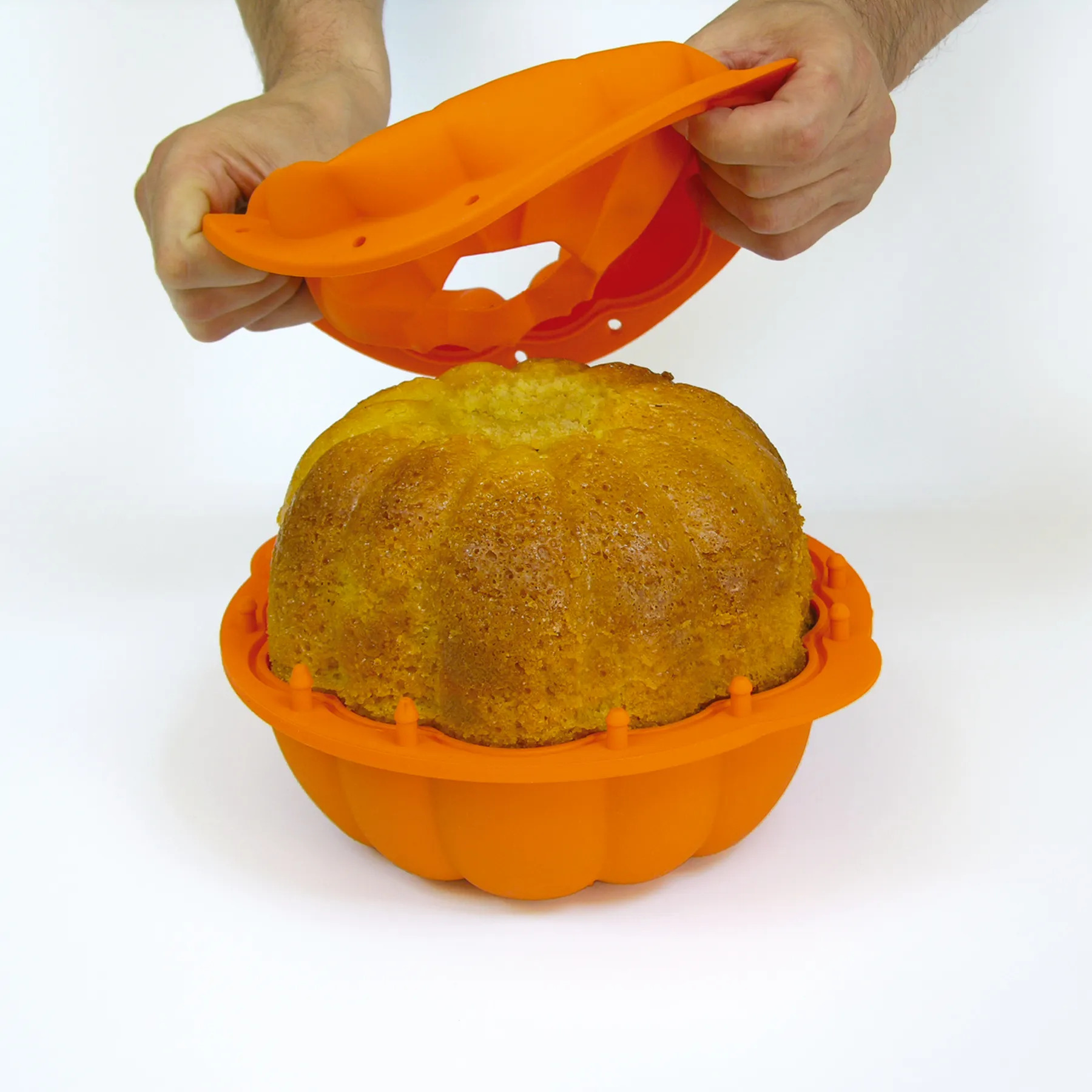 Bakform PUMPKIN, orange, silikon, Lékué