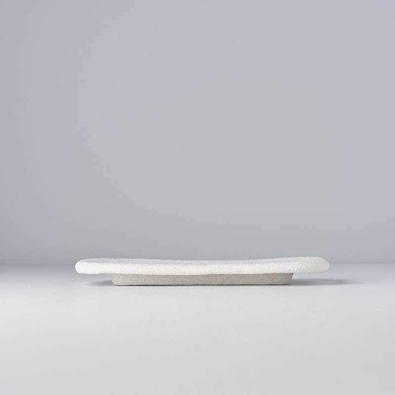 Sushi och sashimi-tallrik, Äggskal-vit, 22 x 13 cm, MIJ