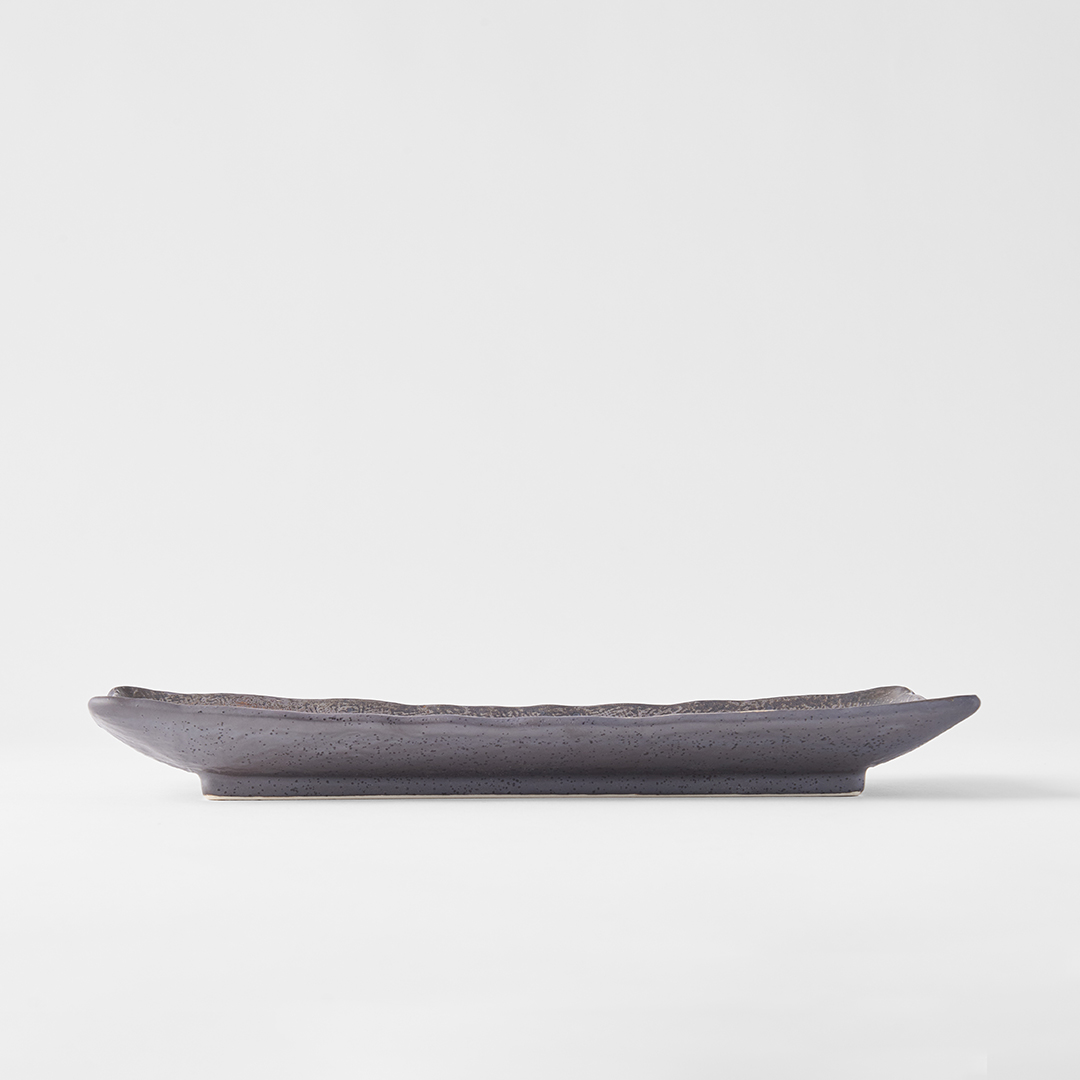 Sushi och sashimi-tallrik, 29 x 13 cm, Akane grå, MIJ