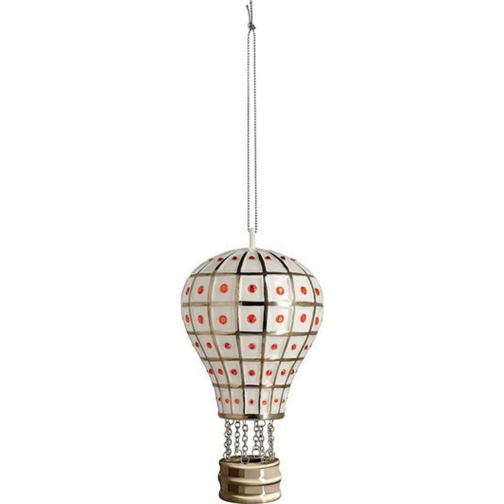 Julgransprydnad MONGOLFIERA REALE, vit, Alessi