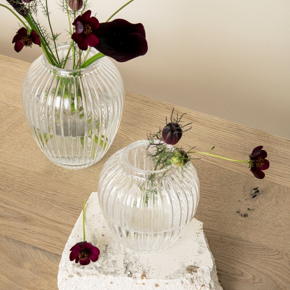 Vas HAMMERSHOI 18,5 cm, klart glas, Kähler