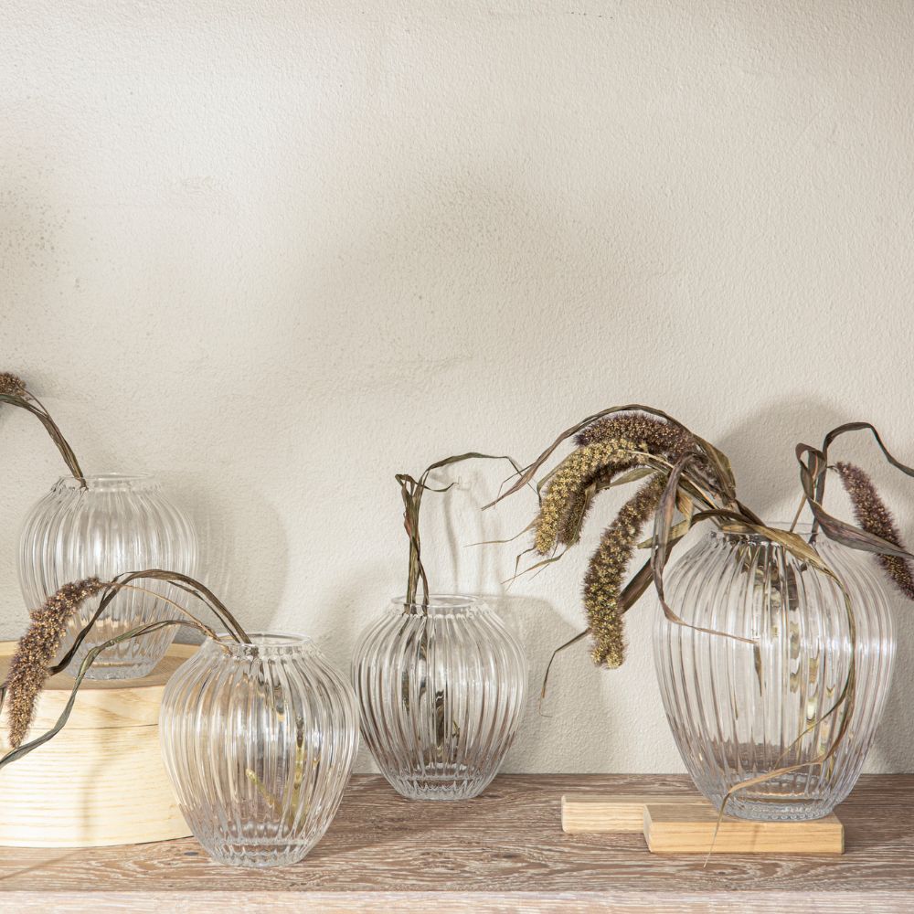 Vas HAMMERSHOI 18,5 cm, klart glas, Kähler
