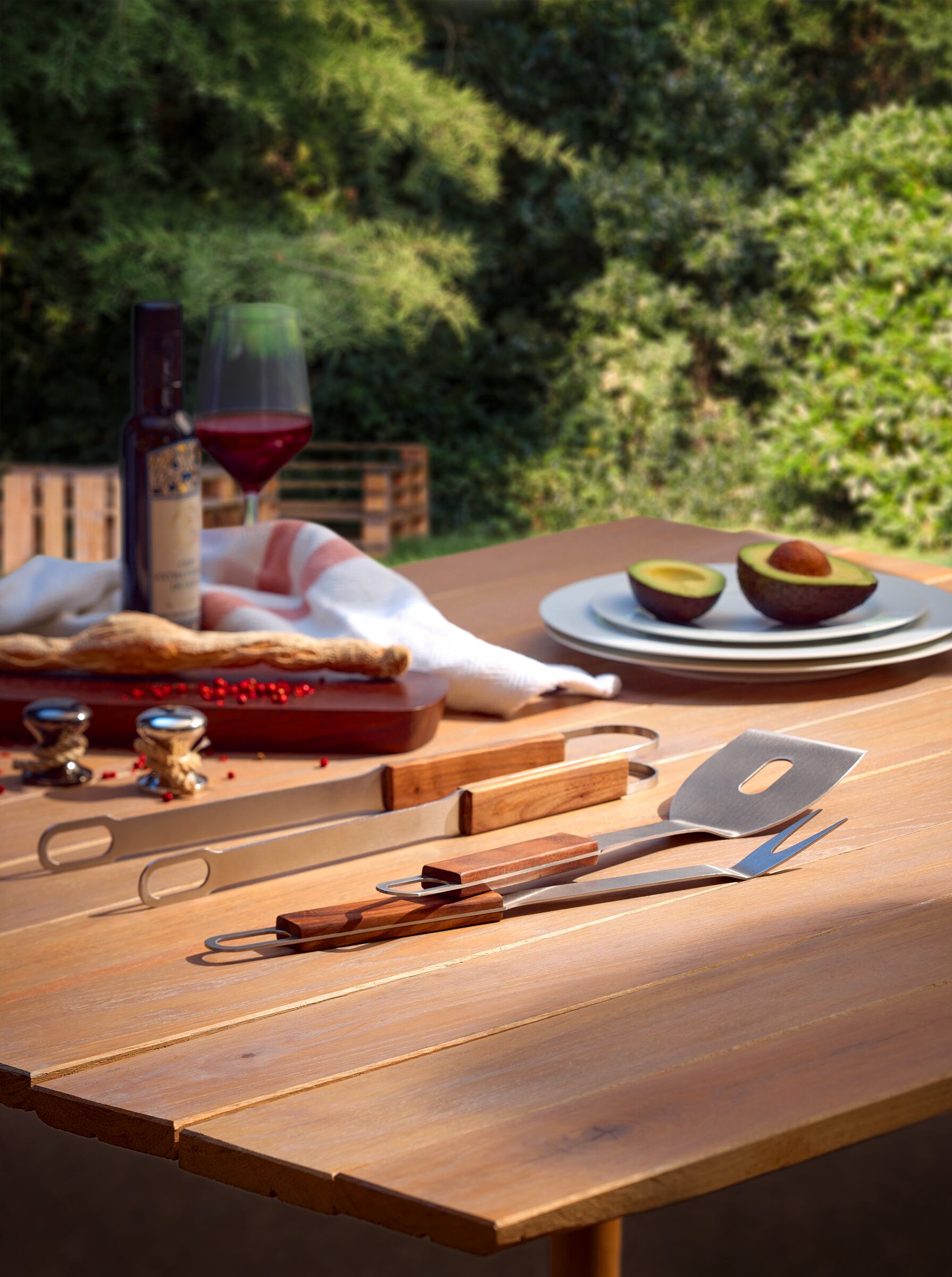 Grillredskap BRICK, set i 3 delar, Philippi