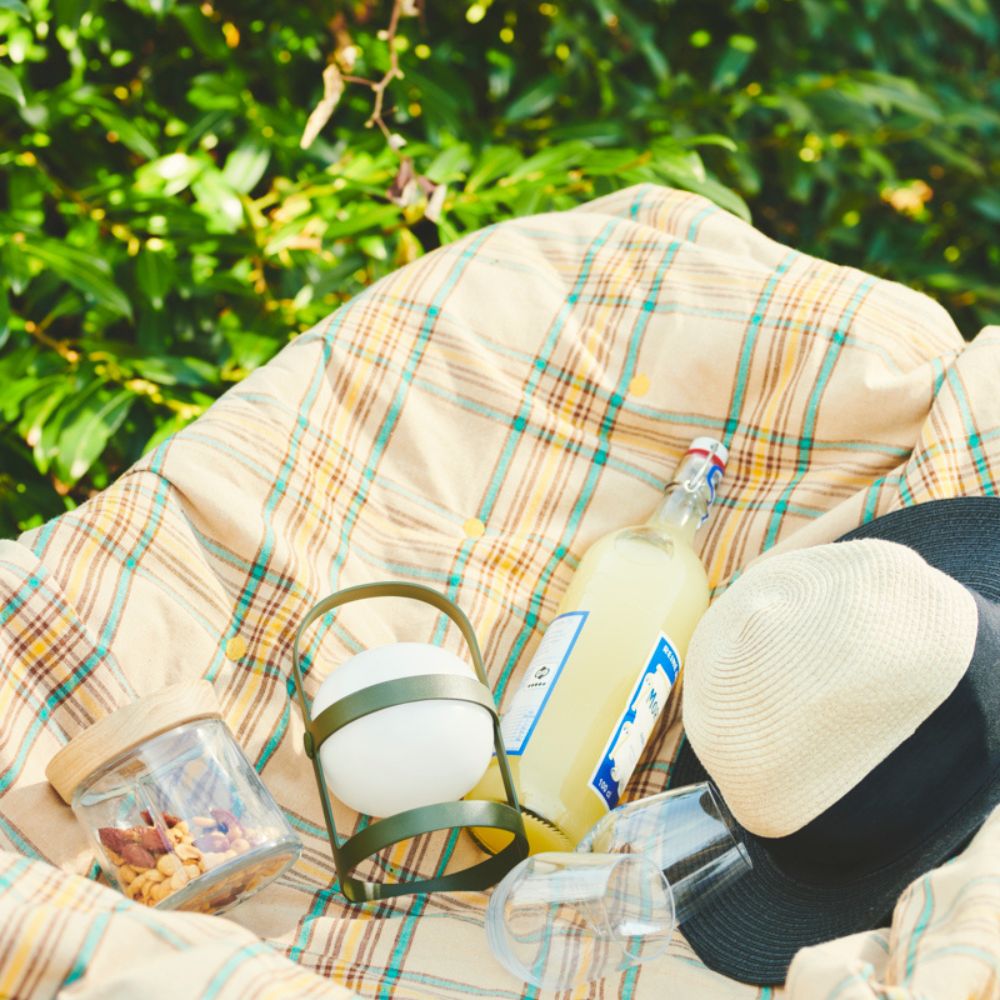 Bärbar bordslampa SOFT SPOT 34 cm, LED, olivgrön, Rosendahl