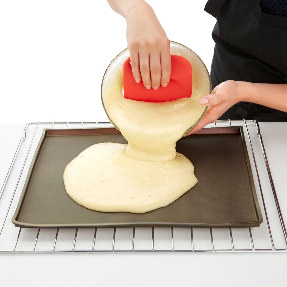 Bakmatta för rulltårta, 40 cm, brun, silikon, Lékué