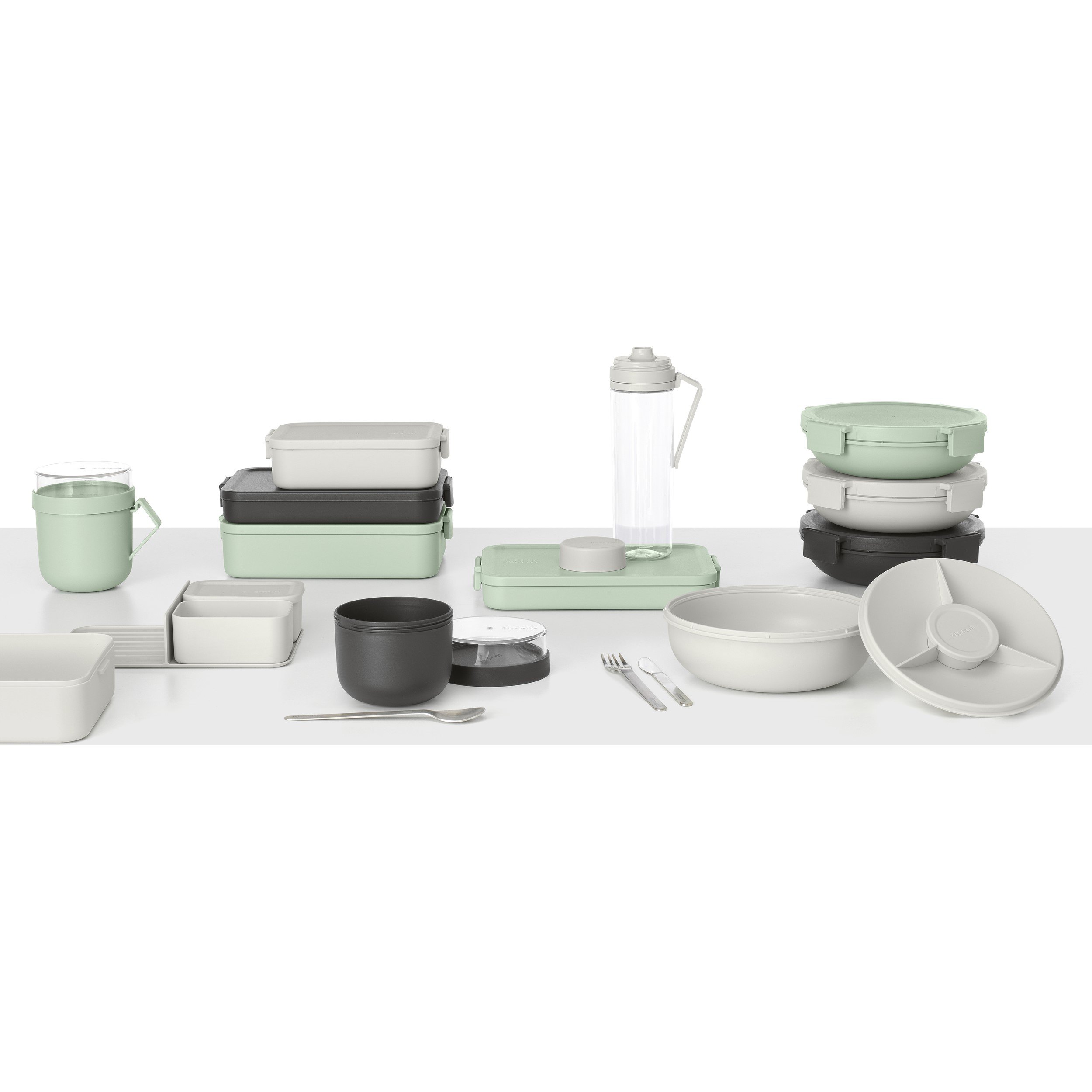 Vattenflaska MAKE & TAKE 500 ml, ljusgrå, Brabantia
