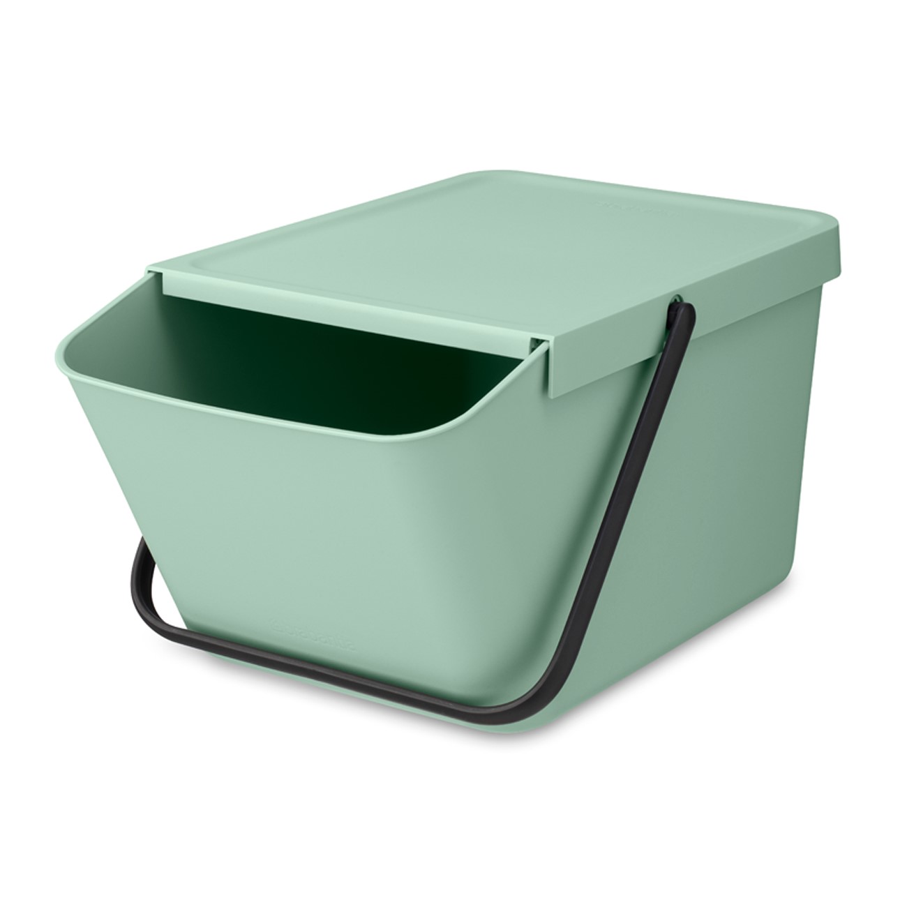 Avfallskärl SORT & GO 20 l, stapelbar, jadegrön, Brabantia
