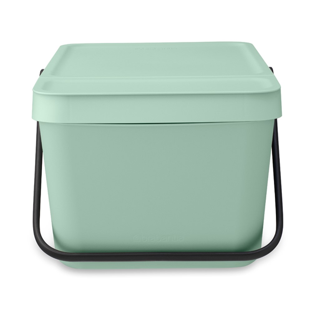 Avfallskärl SORT & GO 20 l, stapelbar, jadegrön, Brabantia