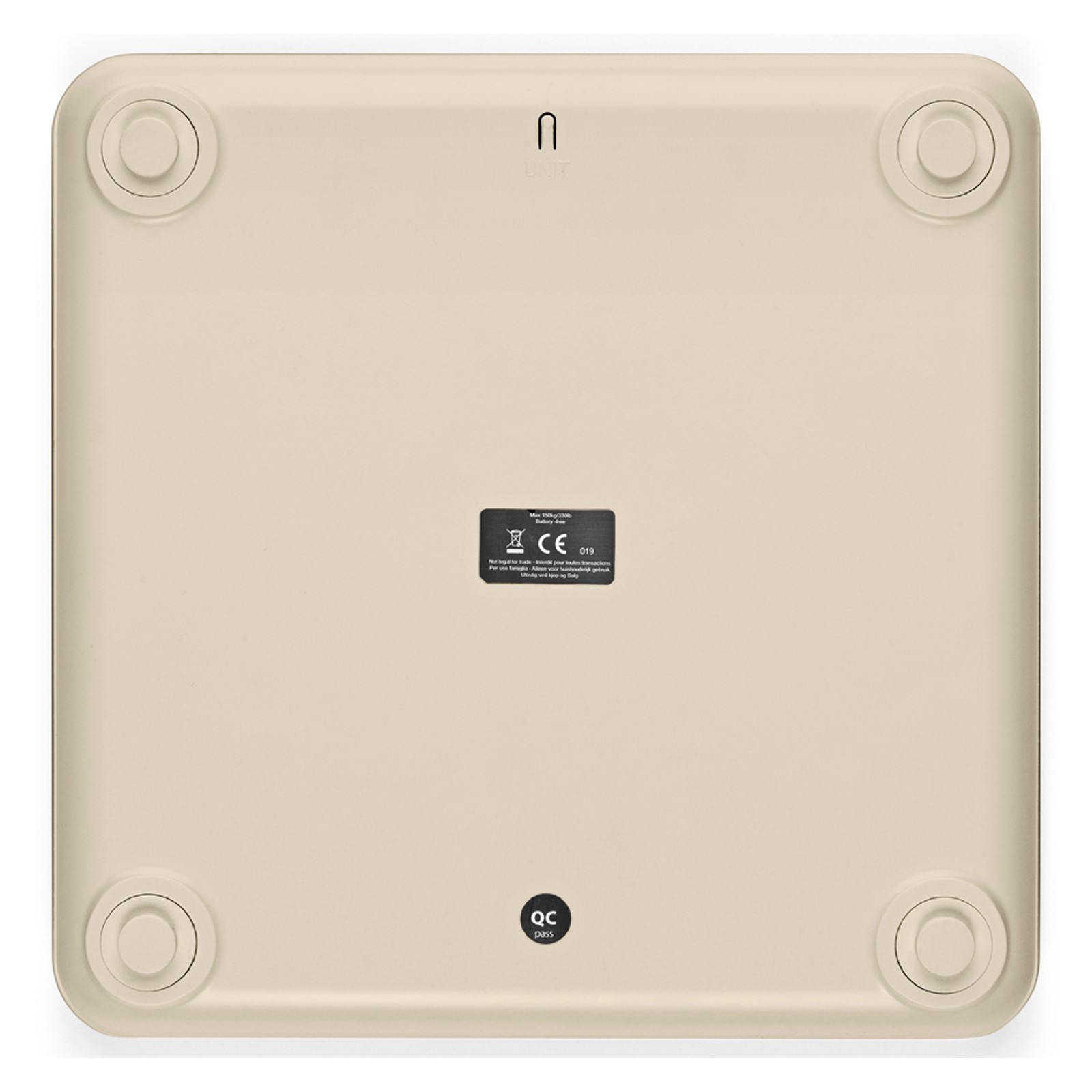 Digital badrumsvåg RENEW mjuk beige, batterifri, Brabantia