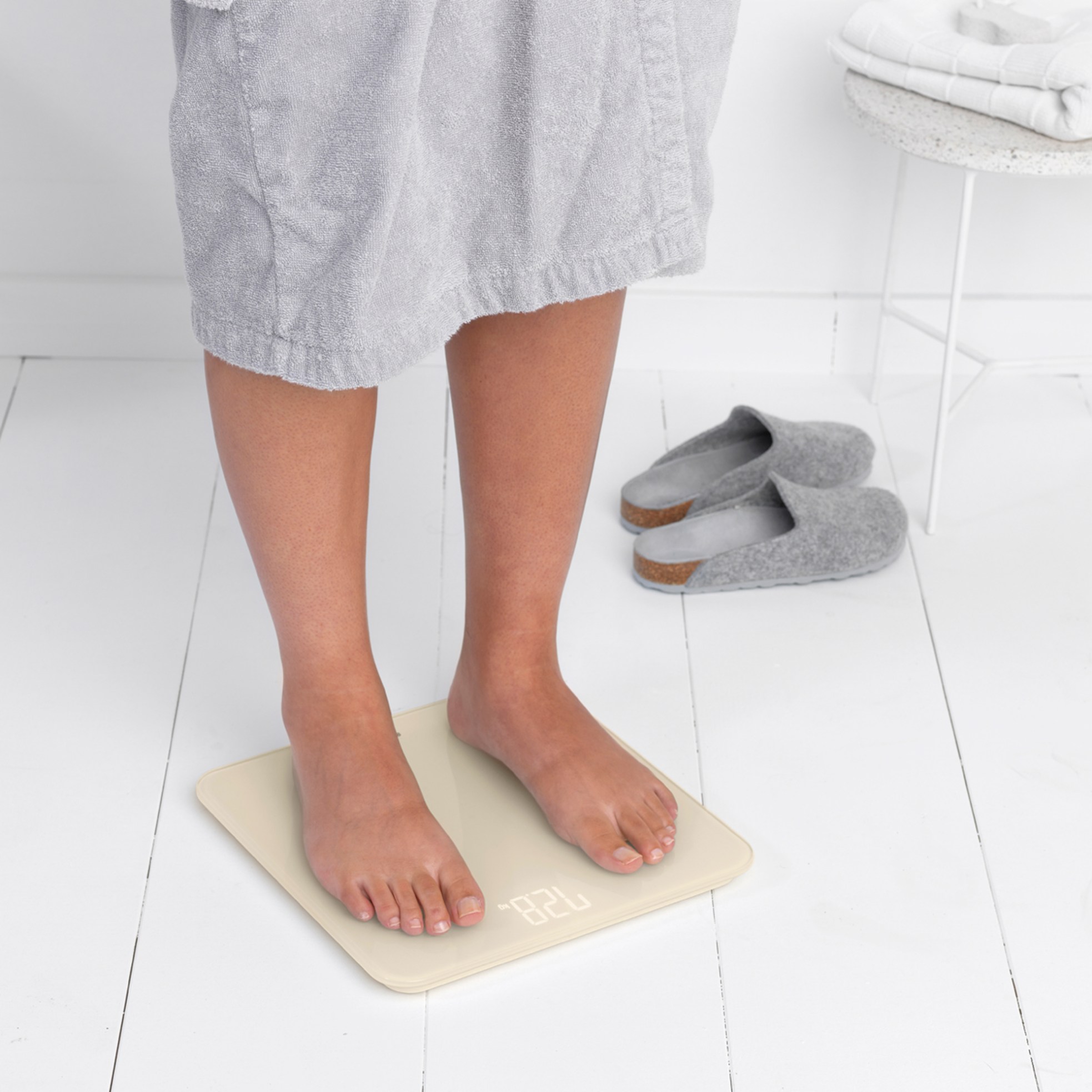 Digital kroppsviktsvåg RENEW mjuk beige, Brabantia