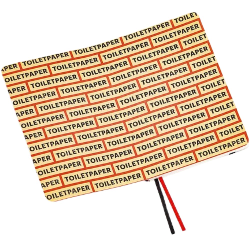 Anteckningsbok TOILETPAPER GLOBE 21 x 14 cm, blå, Seletti
