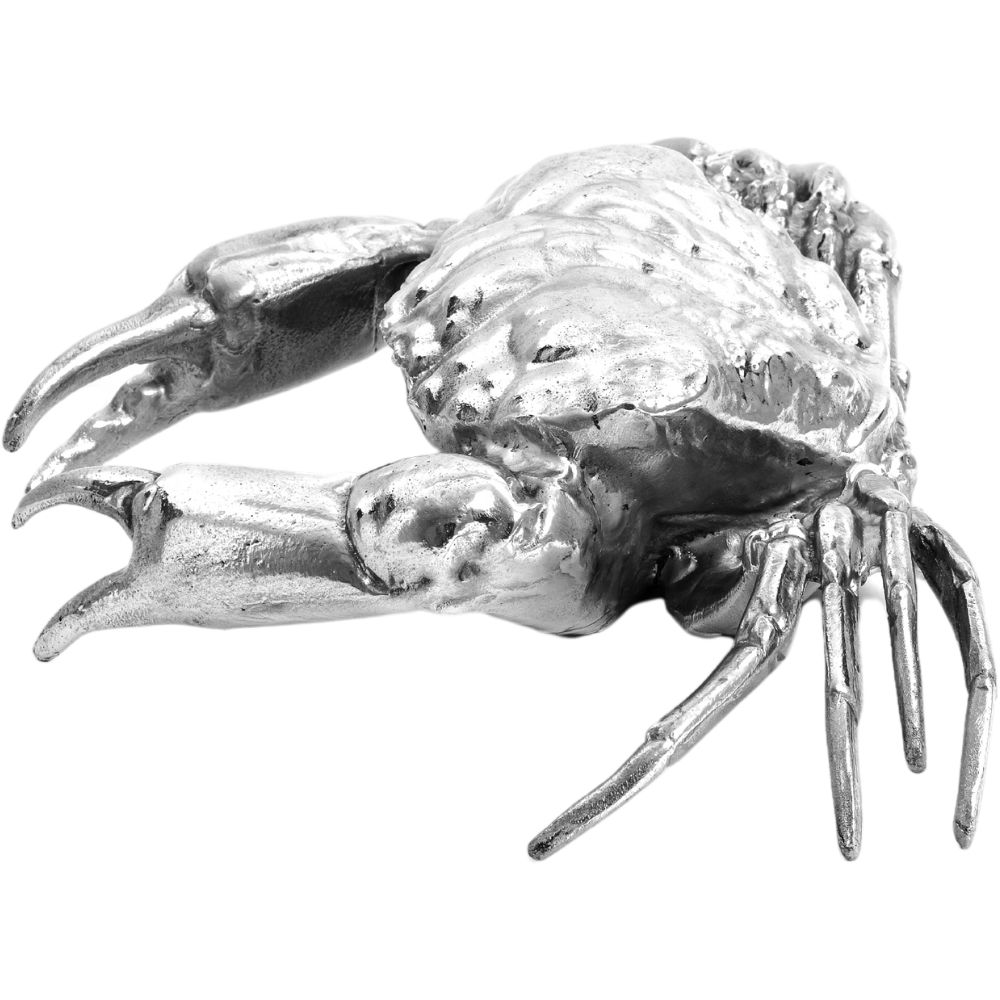 Figur WUNDERKAMMER HOLY CRAB 32 cm, silver, aluminium, Seletti
