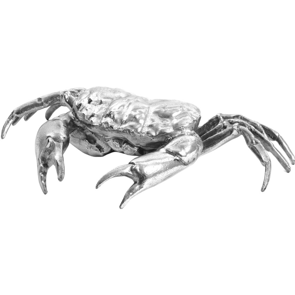 Figur WUNDERKAMMER HOLY CRAB 32 cm, silver, aluminium, Seletti