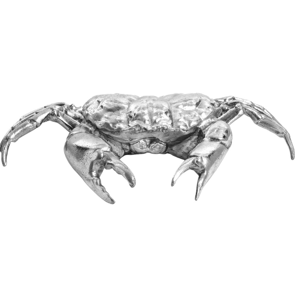 Figur WUNDERKAMMER HOLY CRAB 32 cm, silver, aluminium, Seletti