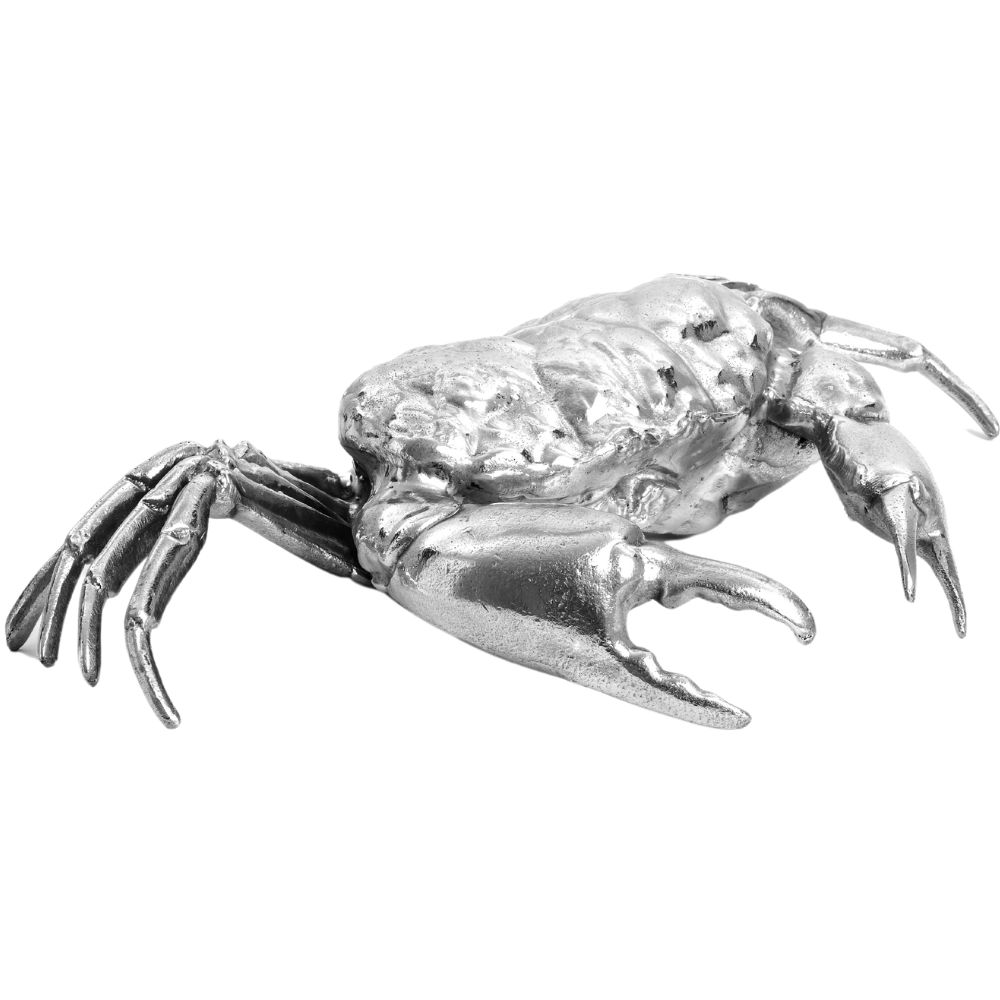 Figur WUNDERKAMMER HOLY CRAB 32 cm, silver, aluminium, Seletti