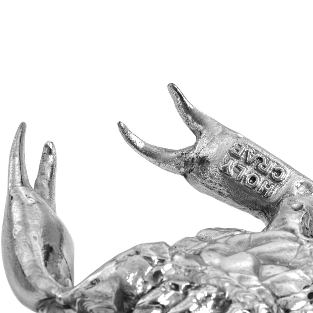 Figur WUNDERKAMMER HOLY CRAB 32 cm, silver, aluminium, Seletti