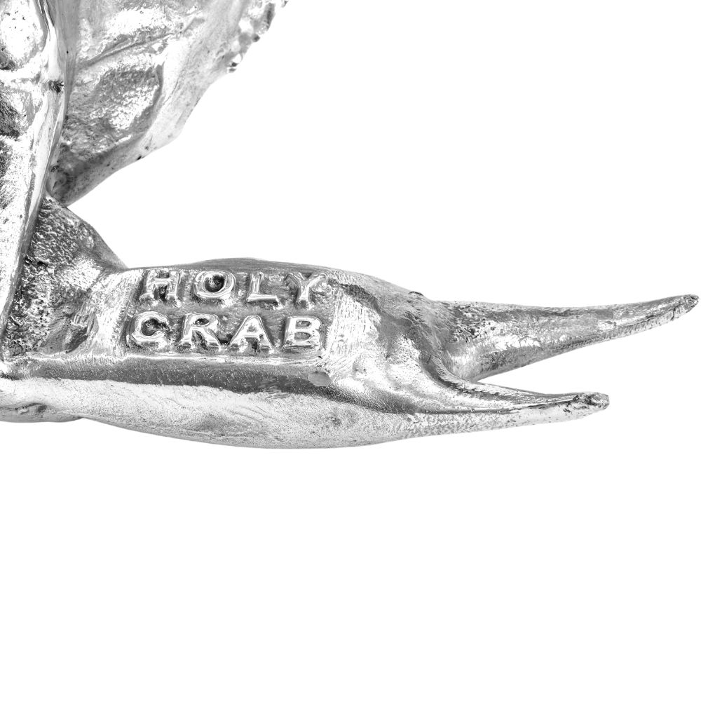 Figur WUNDERKAMMER HOLY CRAB 32 cm, silver, aluminium, Seletti