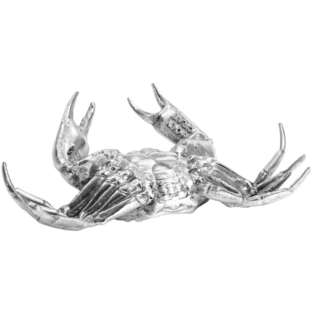 Figur WUNDERKAMMER HOLY CRAB 32 cm, silver, aluminium, Seletti