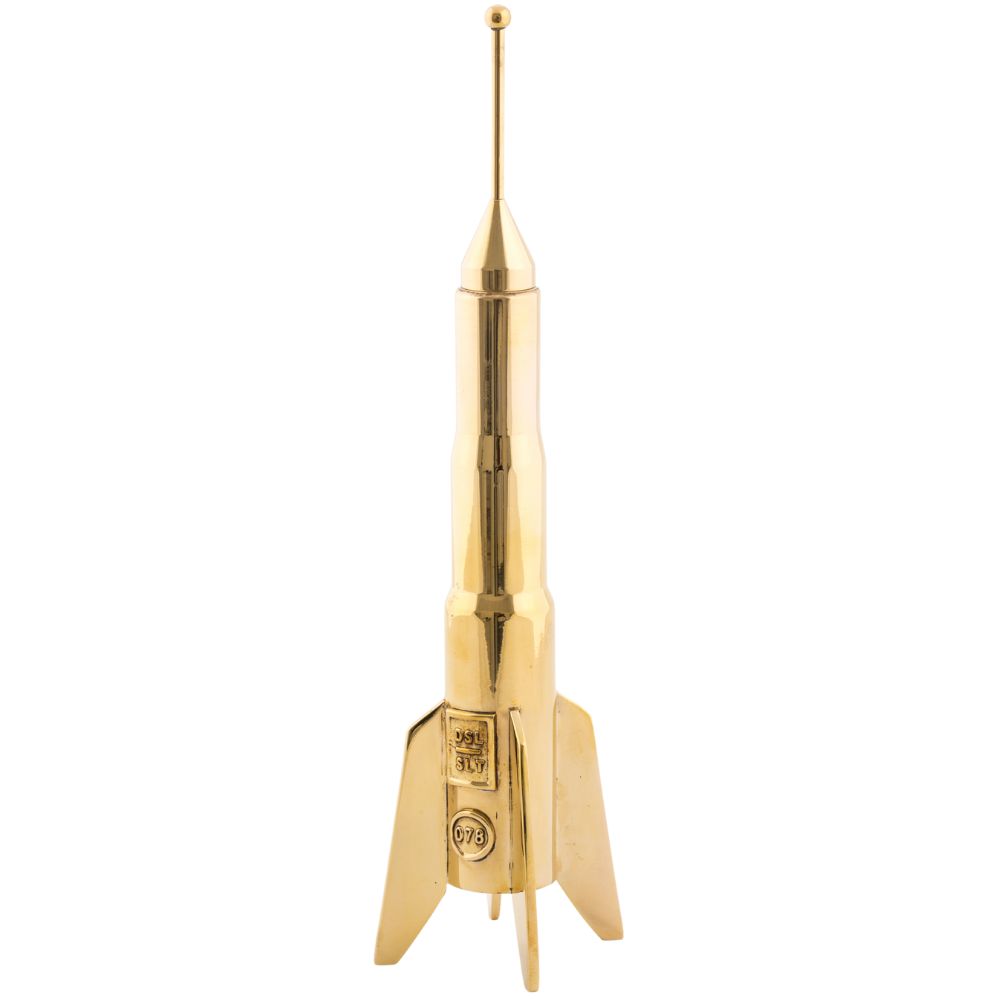 Middagsljusstake COSMIC DINER LUNAR 24 cm, mässing, Seletti