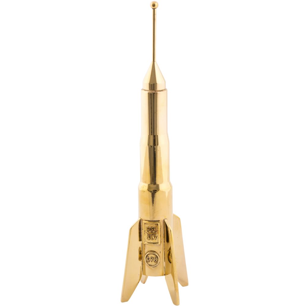 Middagsljusstake COSMIC DINER LUNAR 24 cm, mässing, Seletti