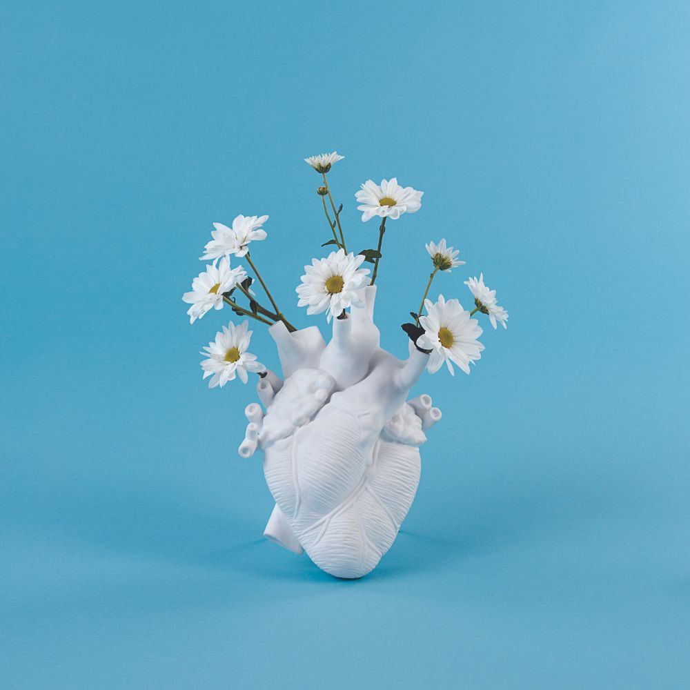 Vas LOVE IN BLOOM 25 cm, vit, Seletti