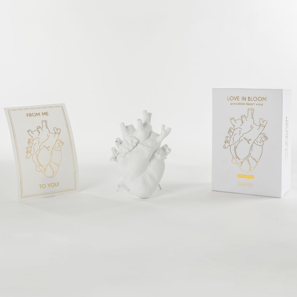Vas LOVE IN BLOOM 25 cm, vit, Seletti