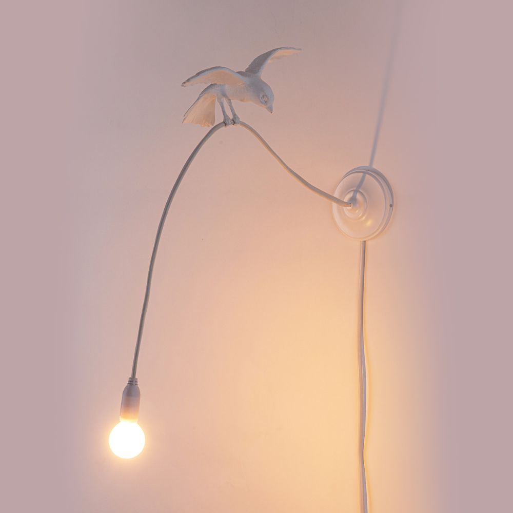 Vägglampa SPARROW CRUISING 100 cm, vit, Seletti