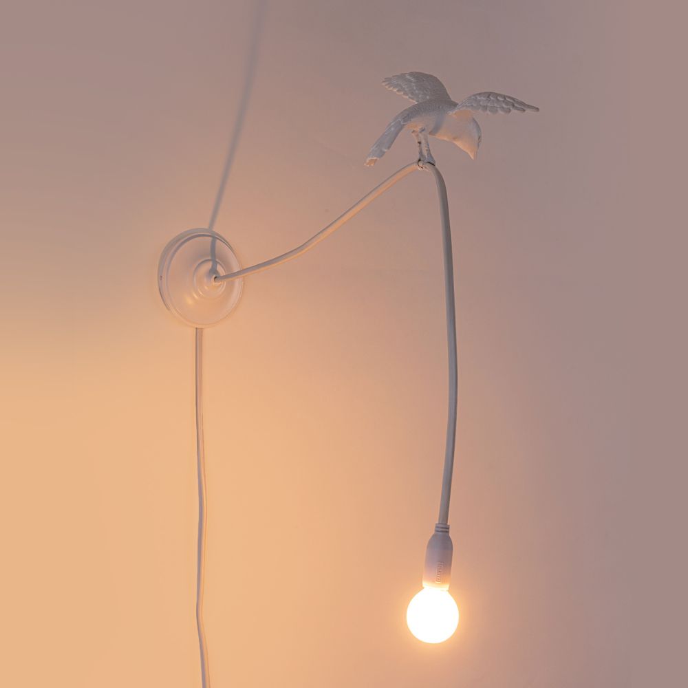 Vägglampa SPARROW CRUISING 100 cm, vit, Seletti