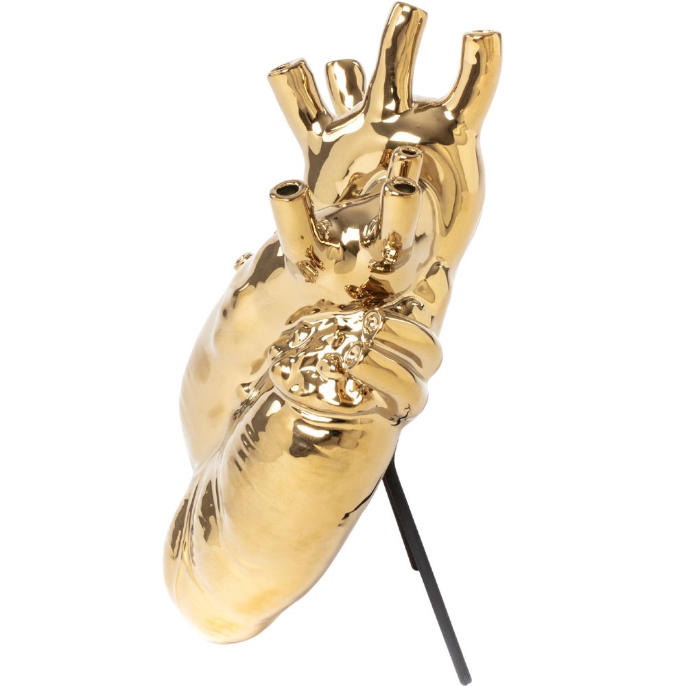 Vas LOVE IN BLOOM 25 cm, guld, Seletti