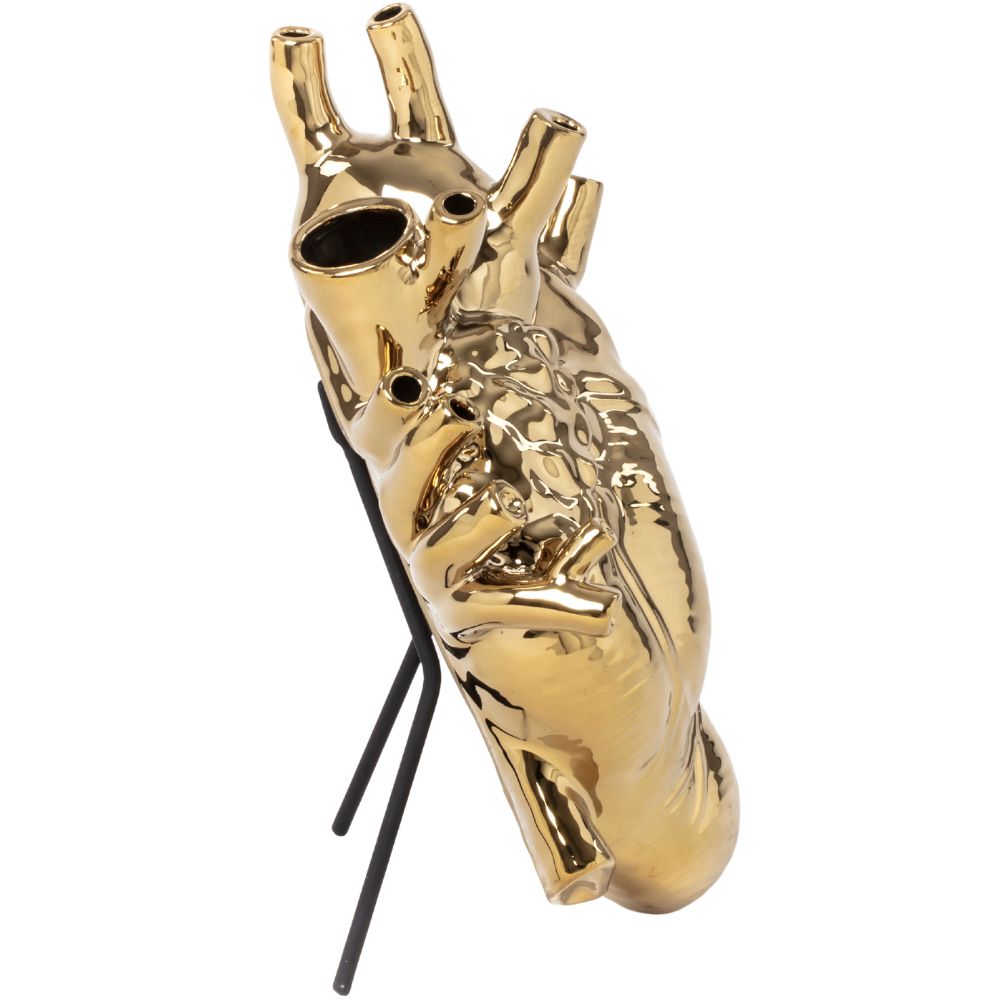 Vas LOVE IN BLOOM 25 cm, guld, Seletti