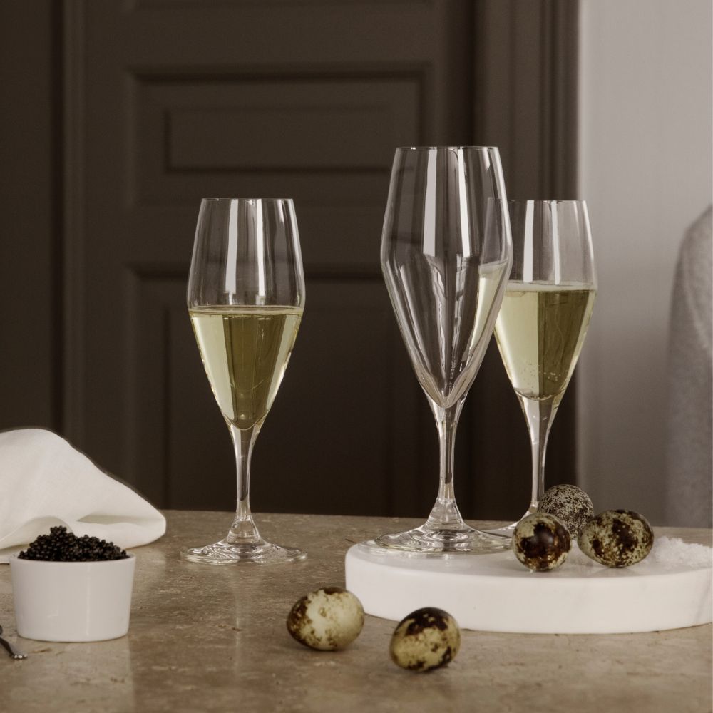 Champagneglas PERFECTION, set i 6 delar, 230 ml, klar, Holmegaard