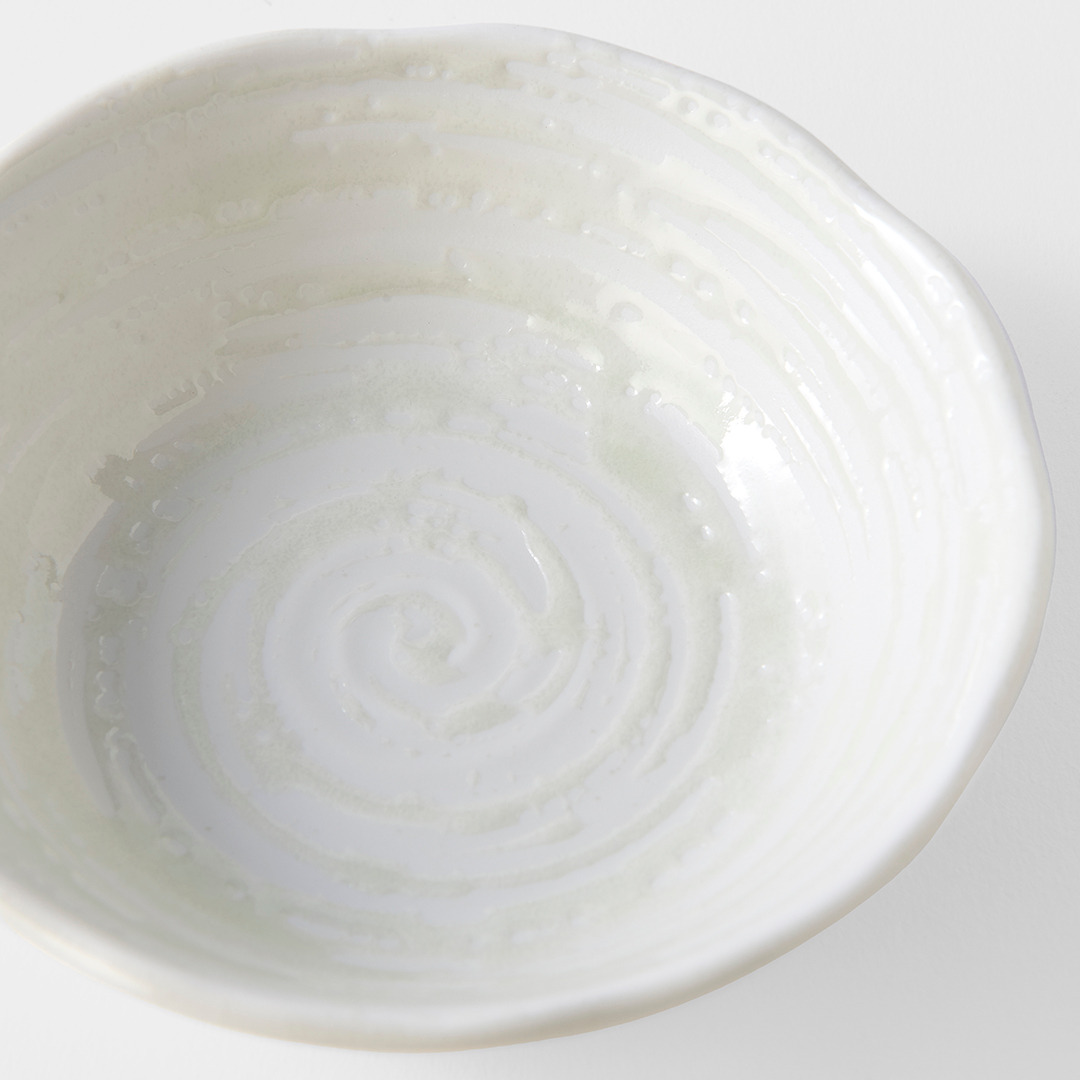 Skål WHITE SPIRAL MIJ 200 ml, vit