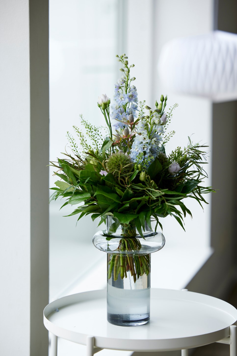 Vas TUBE 25 cm, rökigt glas, Lyngby Glas
