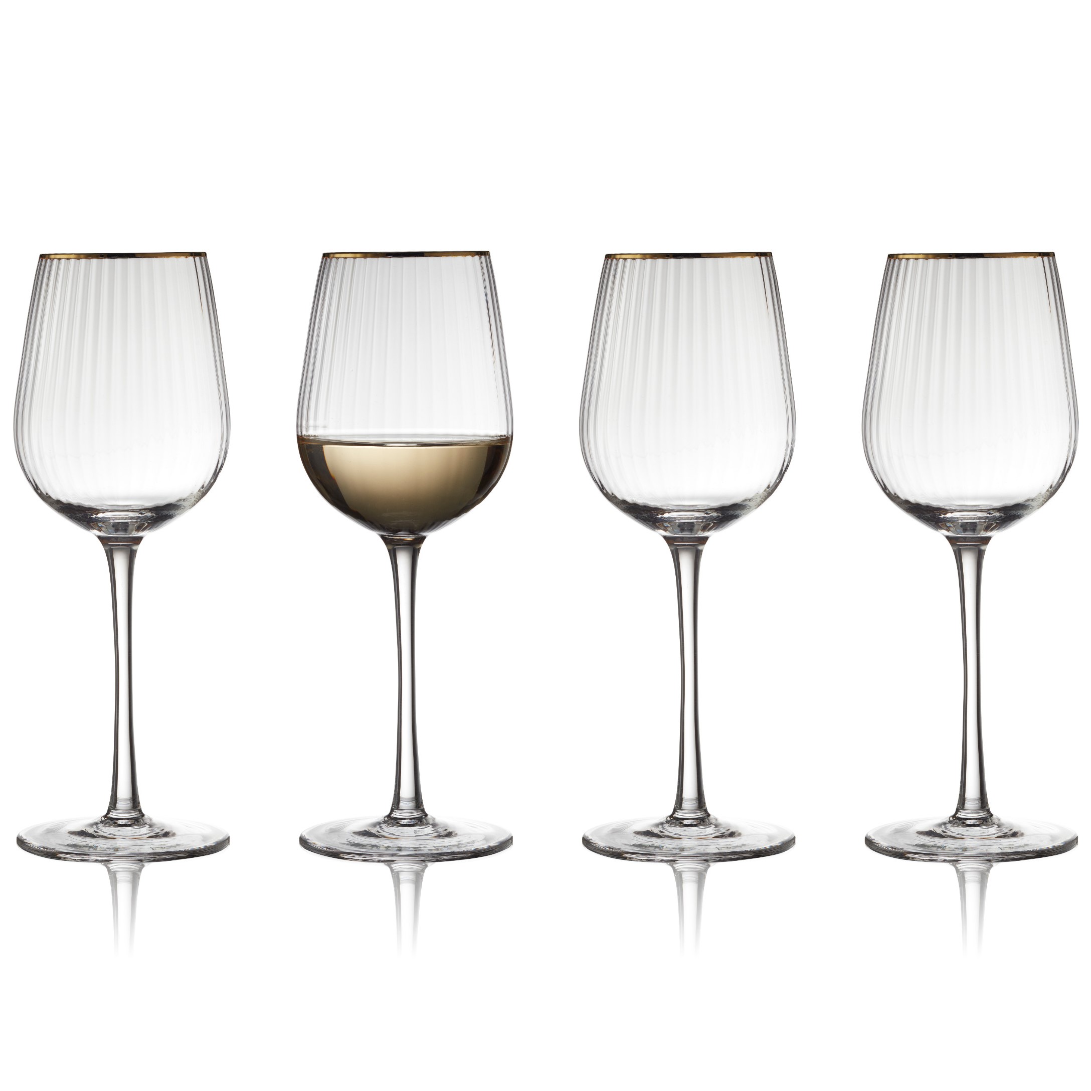 Vitvinsglas PALERMO, set i 4 delar, 300 ml, Lyngby Glas