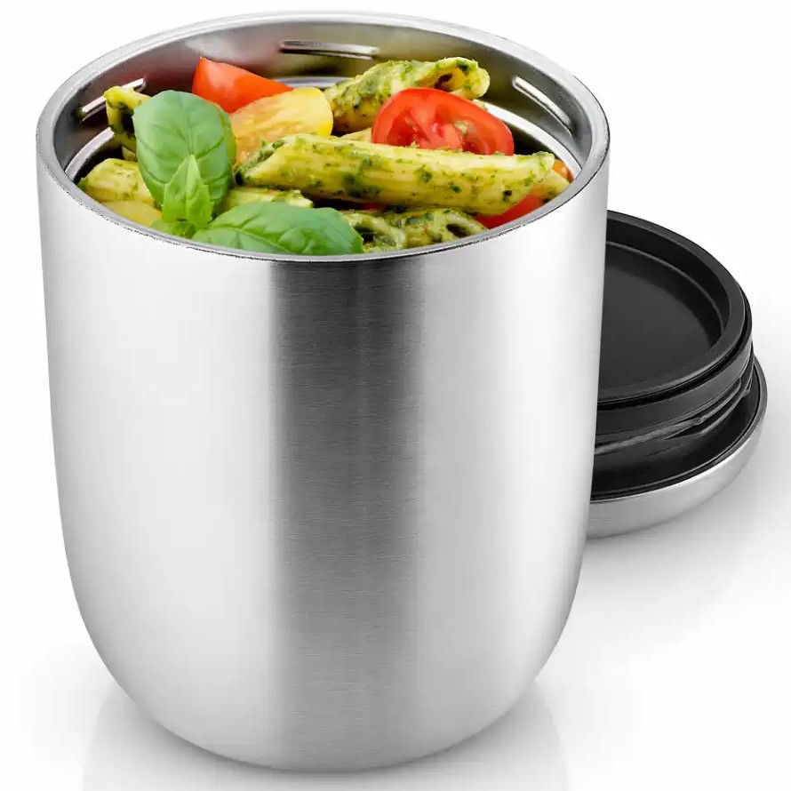 Mattermos TO GO 640 ml, silver/svart, rostfritt stål, Eva Solo