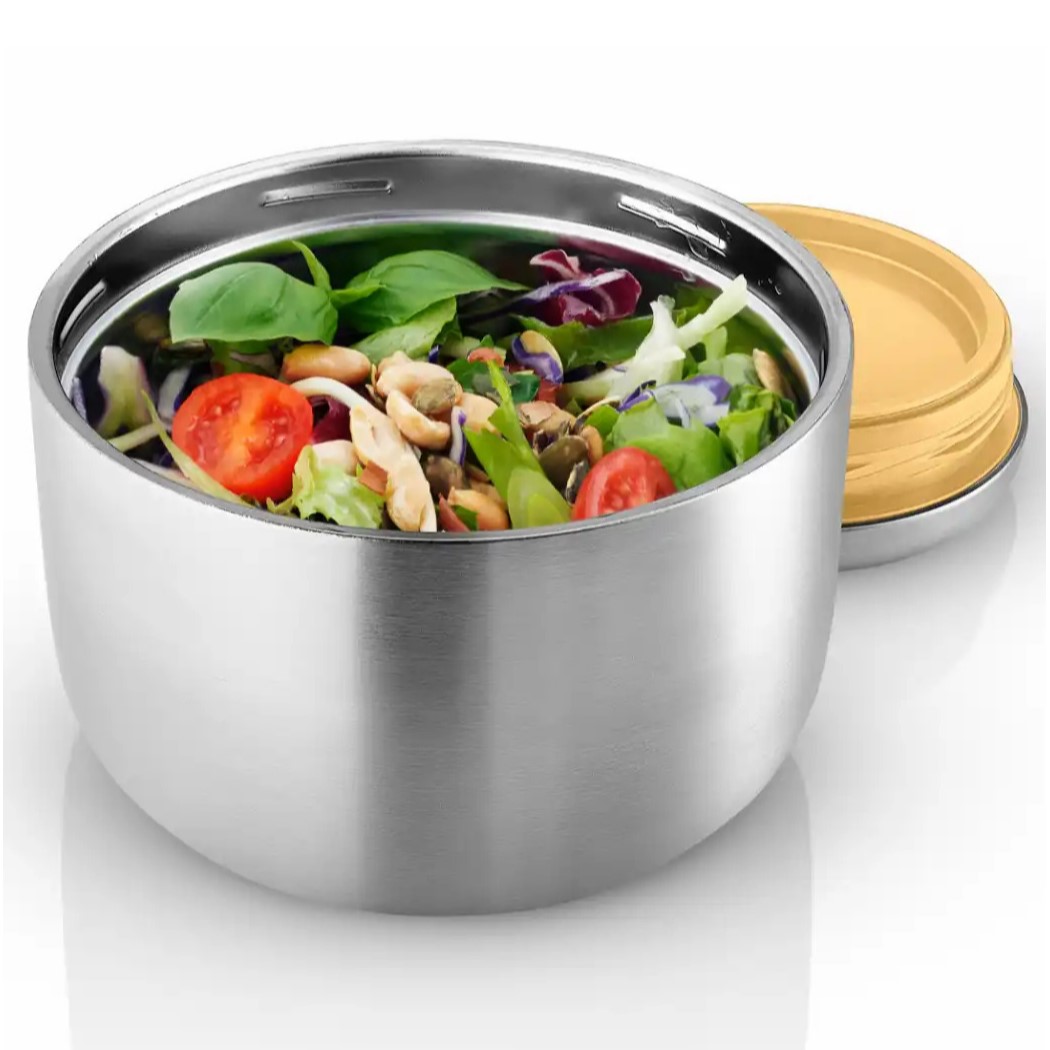 Termosburk TO GO 710 ml, silver/gul, rostfritt stål, Eva Solo