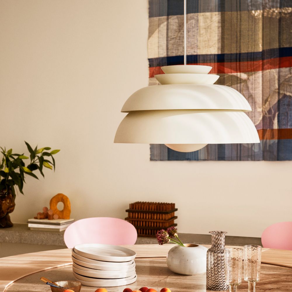 Pendellampa CONCERT 55 cm, vit, Fritz Hansen